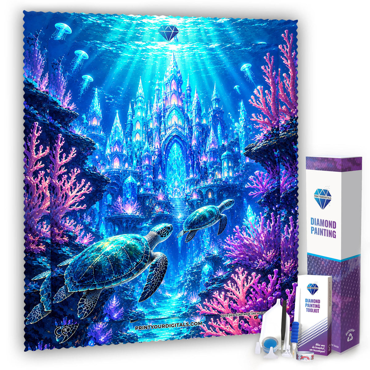 Diamond Painting - Unterwasser Kristallschloss