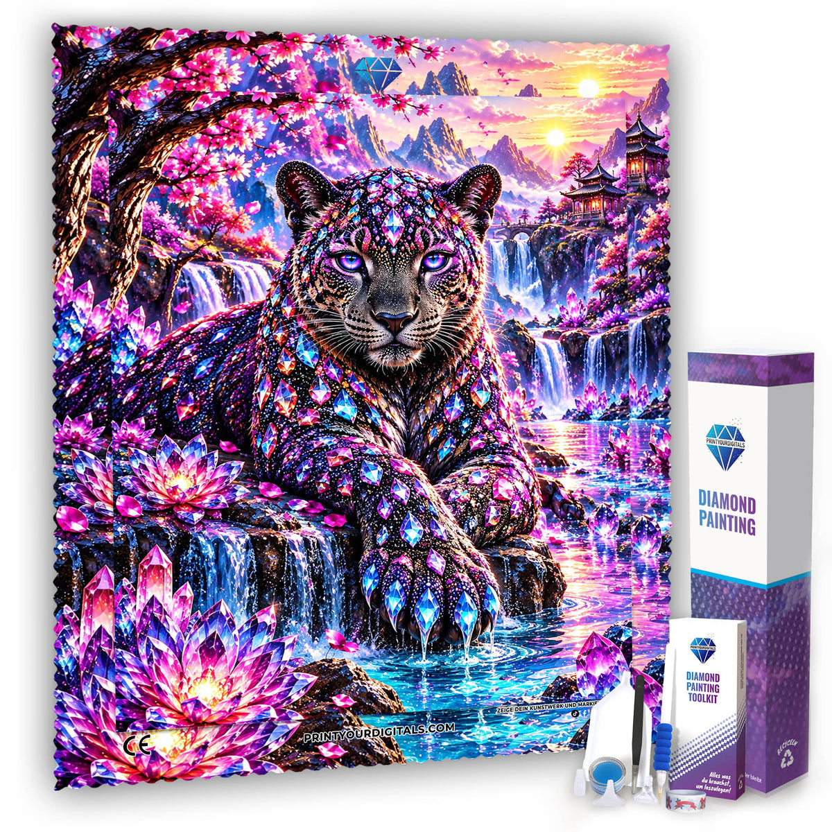 Diamond Painting - Juwelenwächter des Blütenreichs