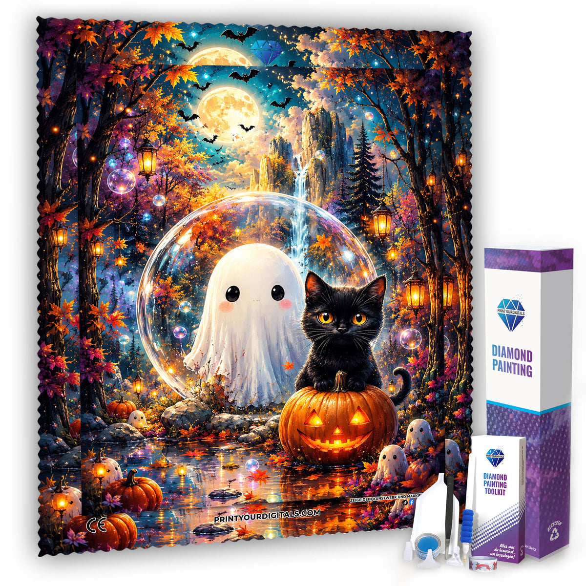 Diamond Painting – Kleine Freunde der Geisternacht