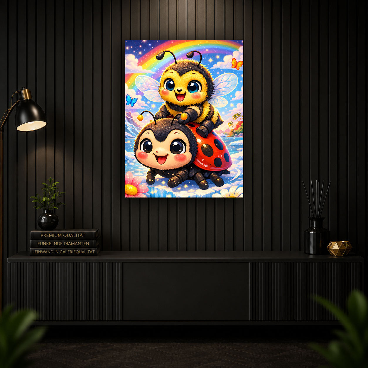 Diamond Painting - Biene und Käfer