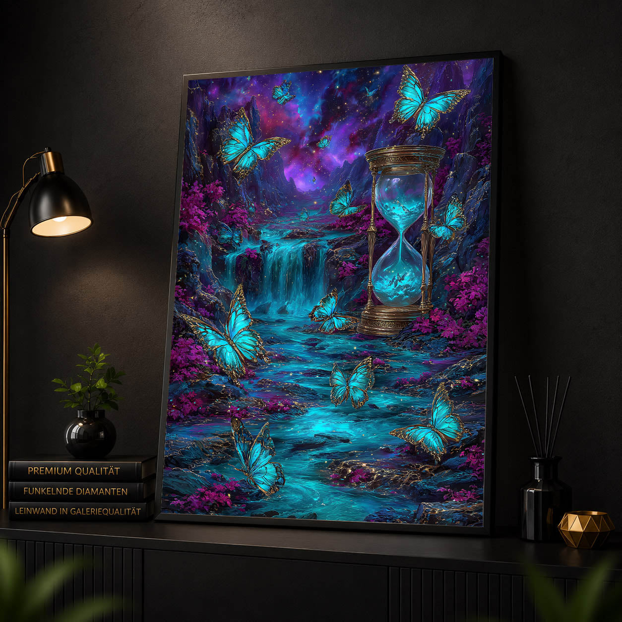 Diamond Painting - Schmetterlinge der Zeit