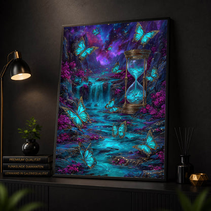 Diamond Painting - Schmetterlinge der Zeit