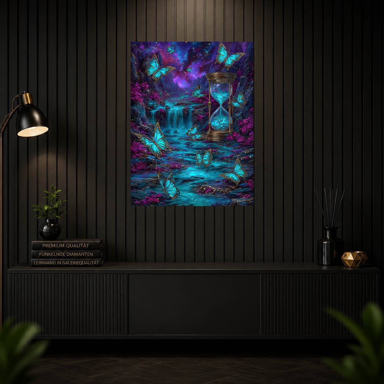 Diamond Painting - Schmetterlinge der Zeit