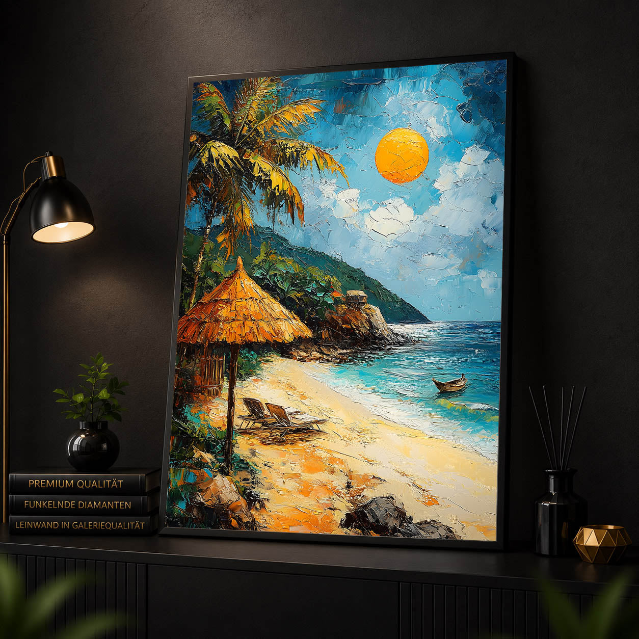 Diamond Painting - Tropischer Strand