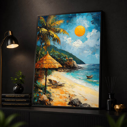 Diamond Painting - Tropischer Strand