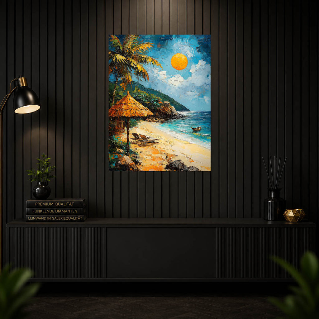 Diamond Painting - Tropischer Strand