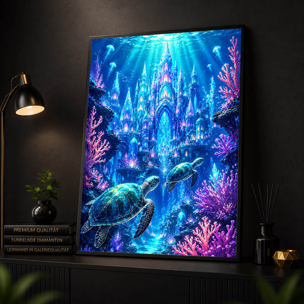 Diamond Painting - Unterwasser Kristallschloss