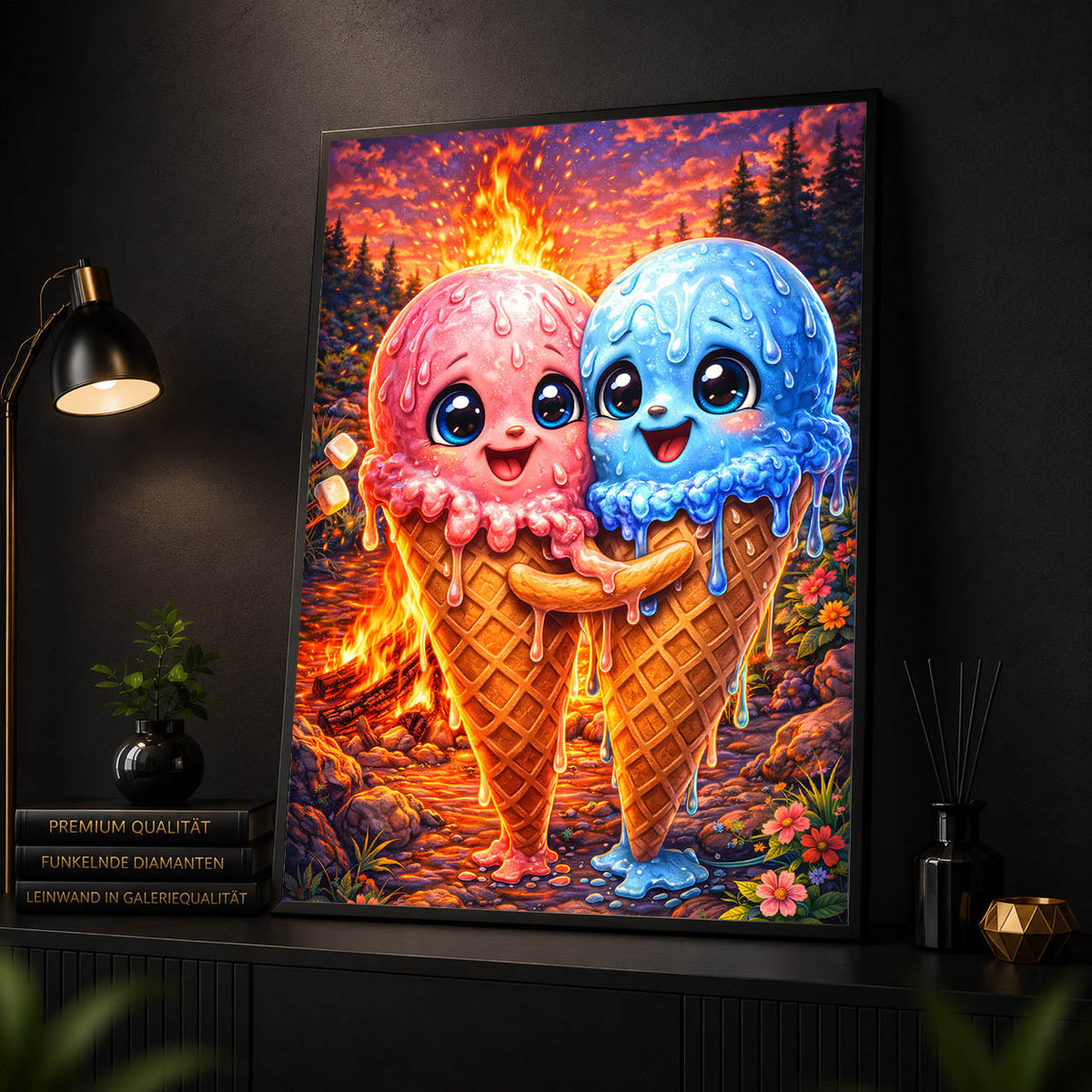 Diamond Painting - Kawaii Eiscreme