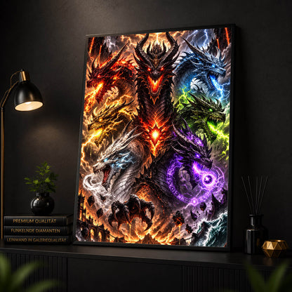 Diamond Painting - Herrscher der sechs Elemente