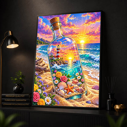Diamond Painting - Flaschenpost