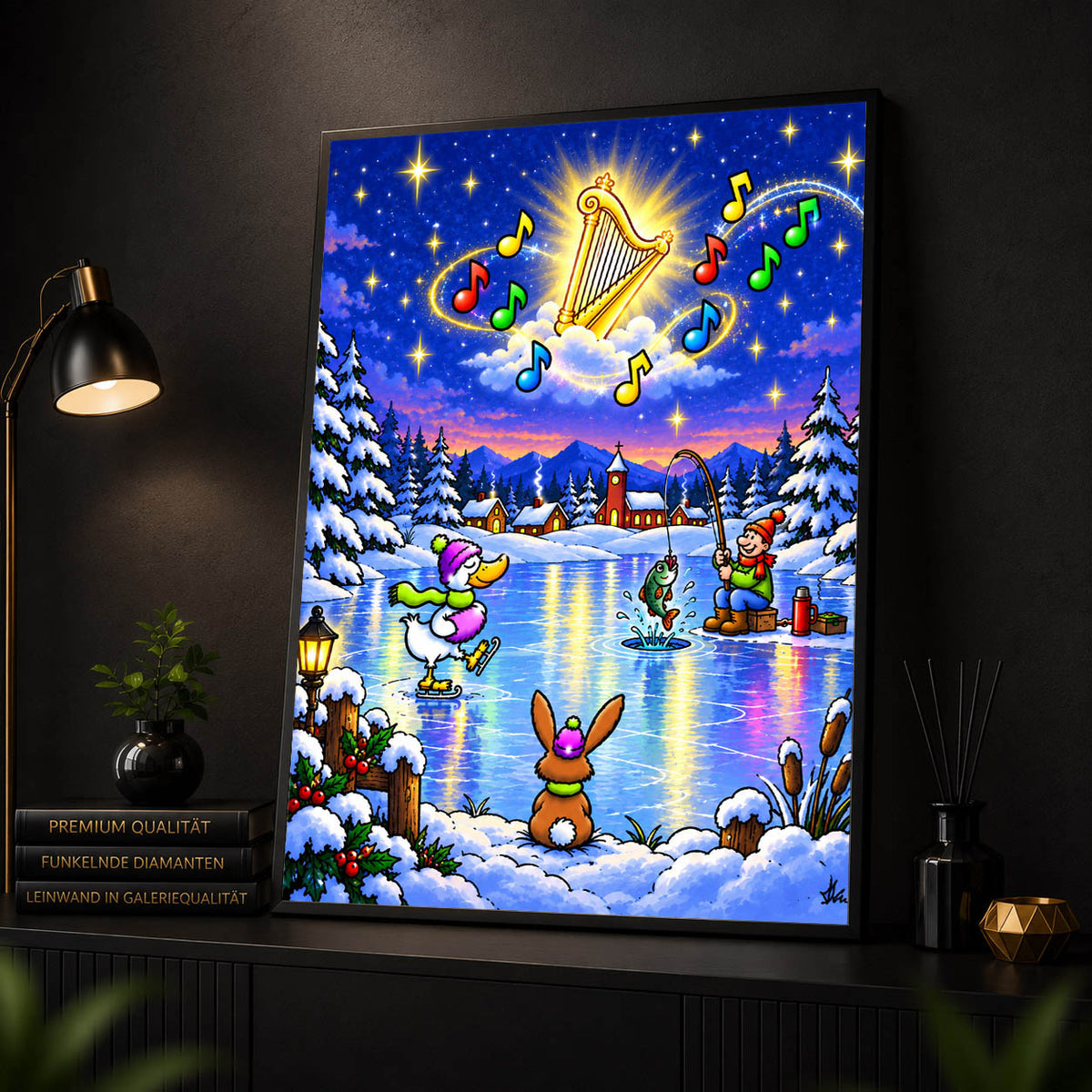 Diamond Painting - Himmlische Wintermelodie