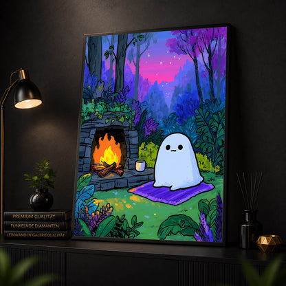 Diamond Painting - Kleiner Geist am Kamin