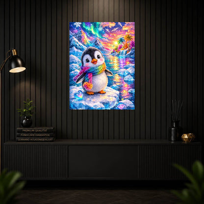 Diamond Painting – Regenbogen-Pinguin