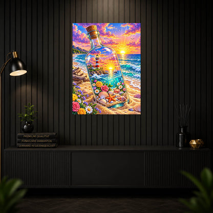 Diamond Painting - Flaschenpost
