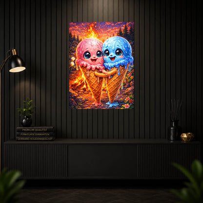 Diamond Painting - Kawaii Eiscreme