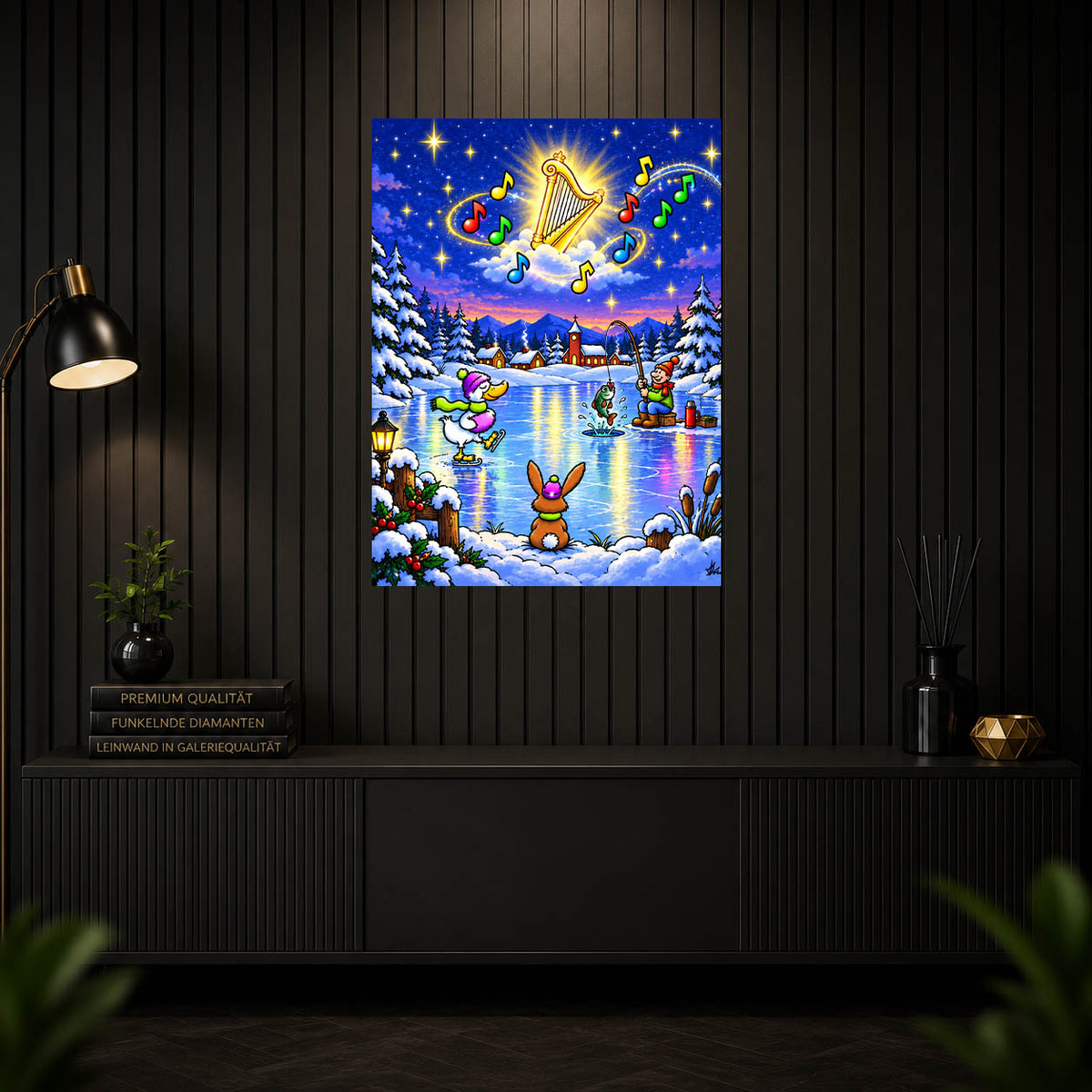 Diamond Painting - Himmlische Wintermelodie