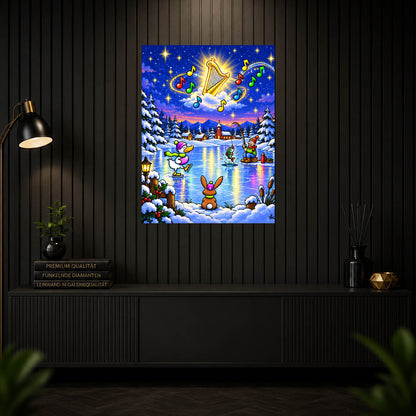 Diamond Painting - Himmlische Wintermelodie
