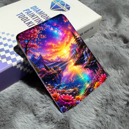Cover Minder – Blütensee im Regenbogenlicht
