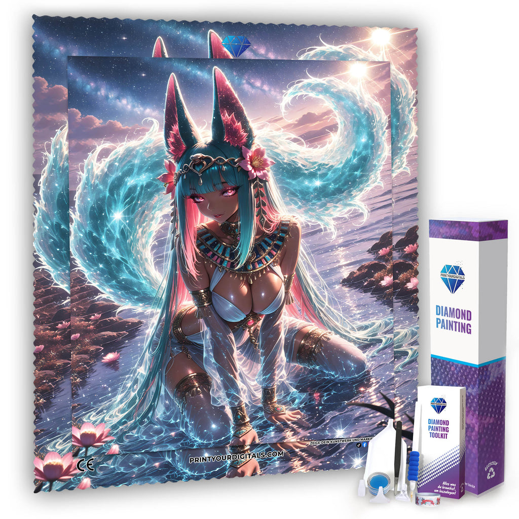 Diamond Painting - Katzenpriesterin Masut