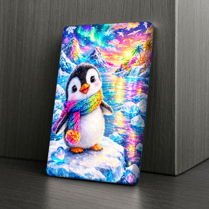 Cover Minder – Regenbogen-Pinguin