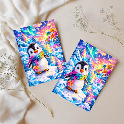Sticker – Regenbogen-Pinguin