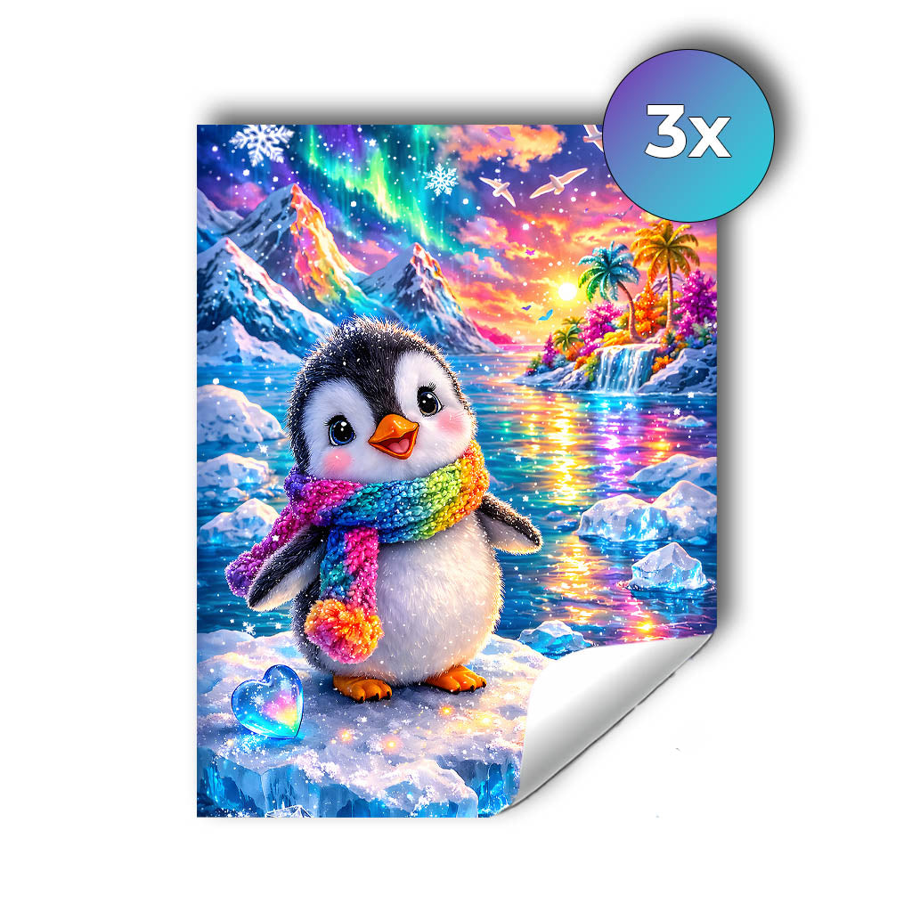 Sticker – Regenbogen-Pinguin