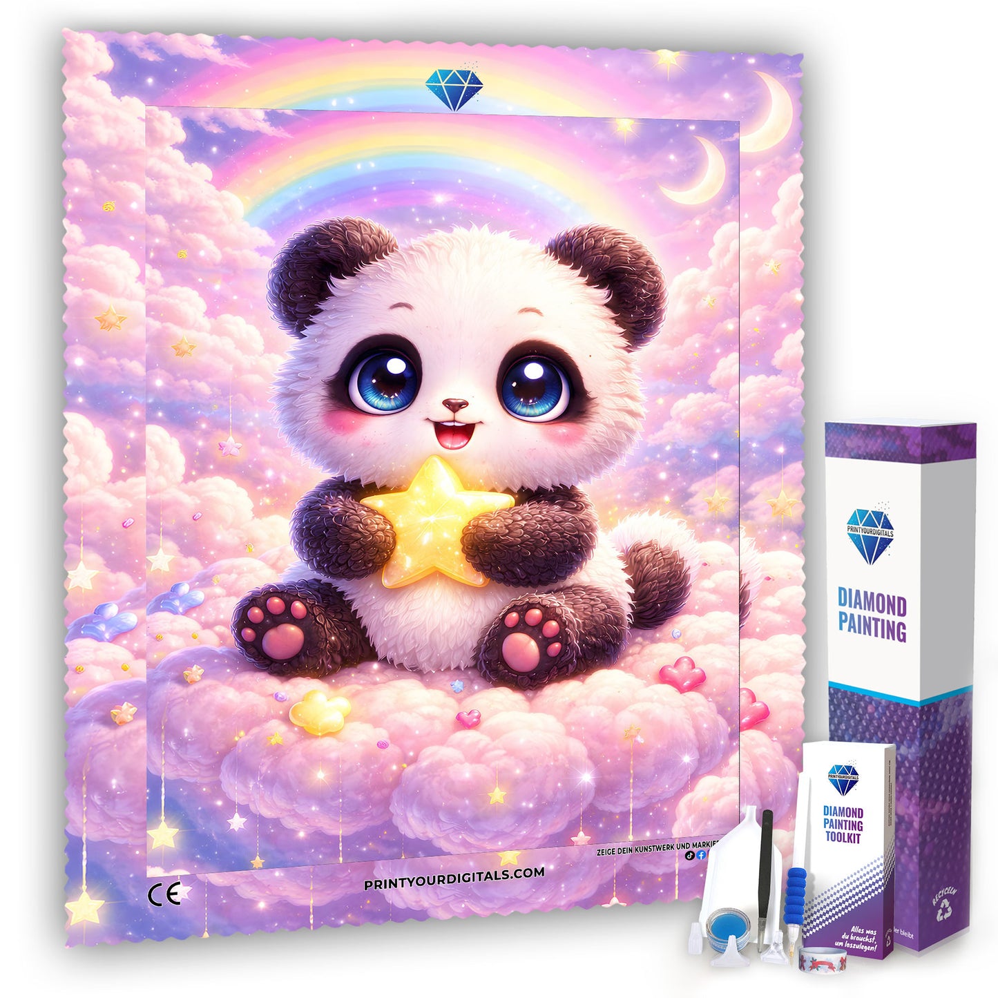Diamond Painting - Guardians of the Jungle 100% AB Stones