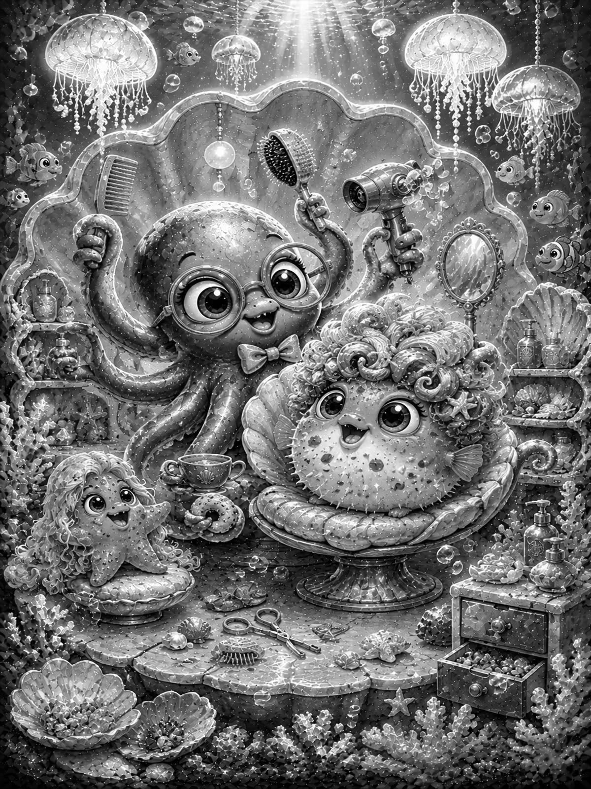 Mystery Painting - Meeresfriseur