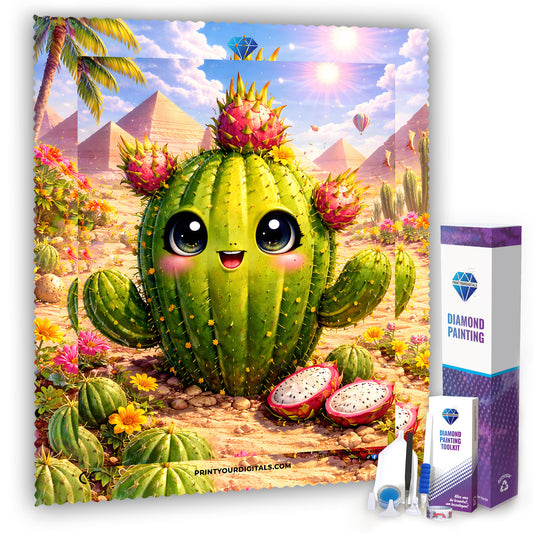 Diamond Painting - Drachenfrucht Kaktus