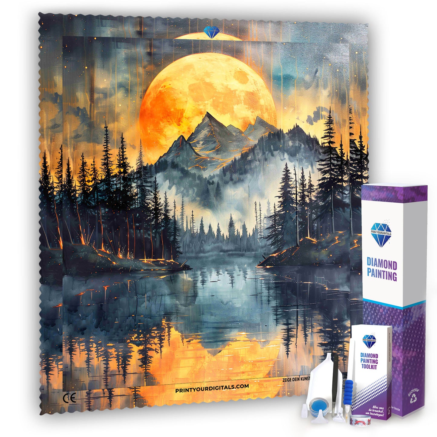 Diamond Painting - Mondfeuer