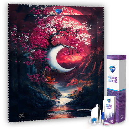 Diamond Painting - Kirschblütenmond