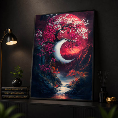Diamond Painting - Kirschblütenmond