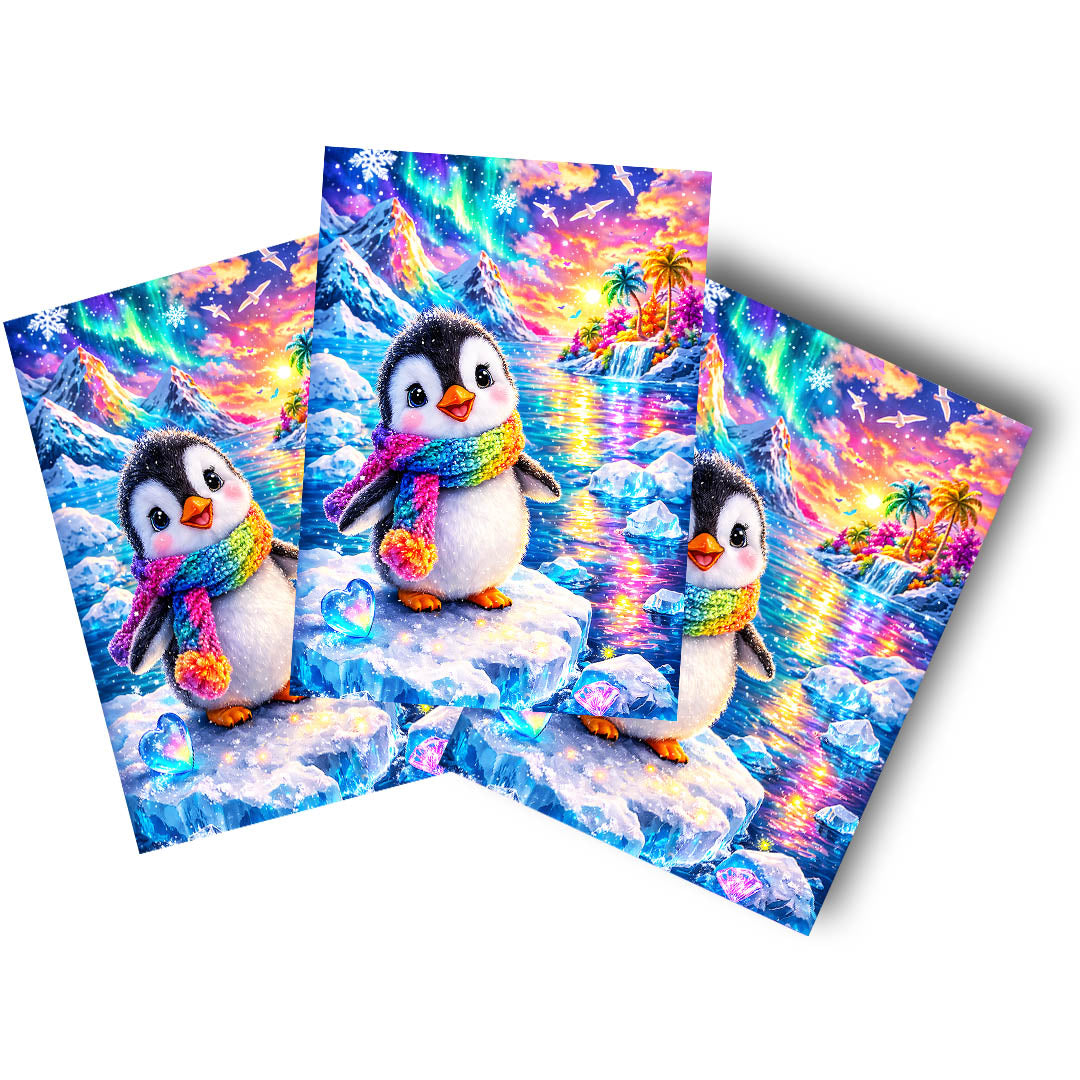 Sticker – Regenbogen-Pinguin