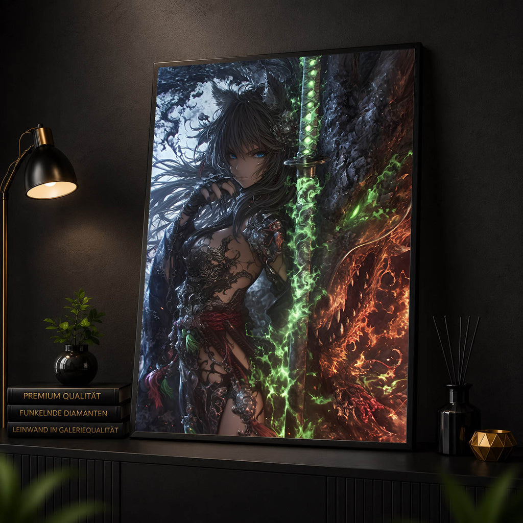 Diamond Painting - Dunkle Schwertmagierin Amira