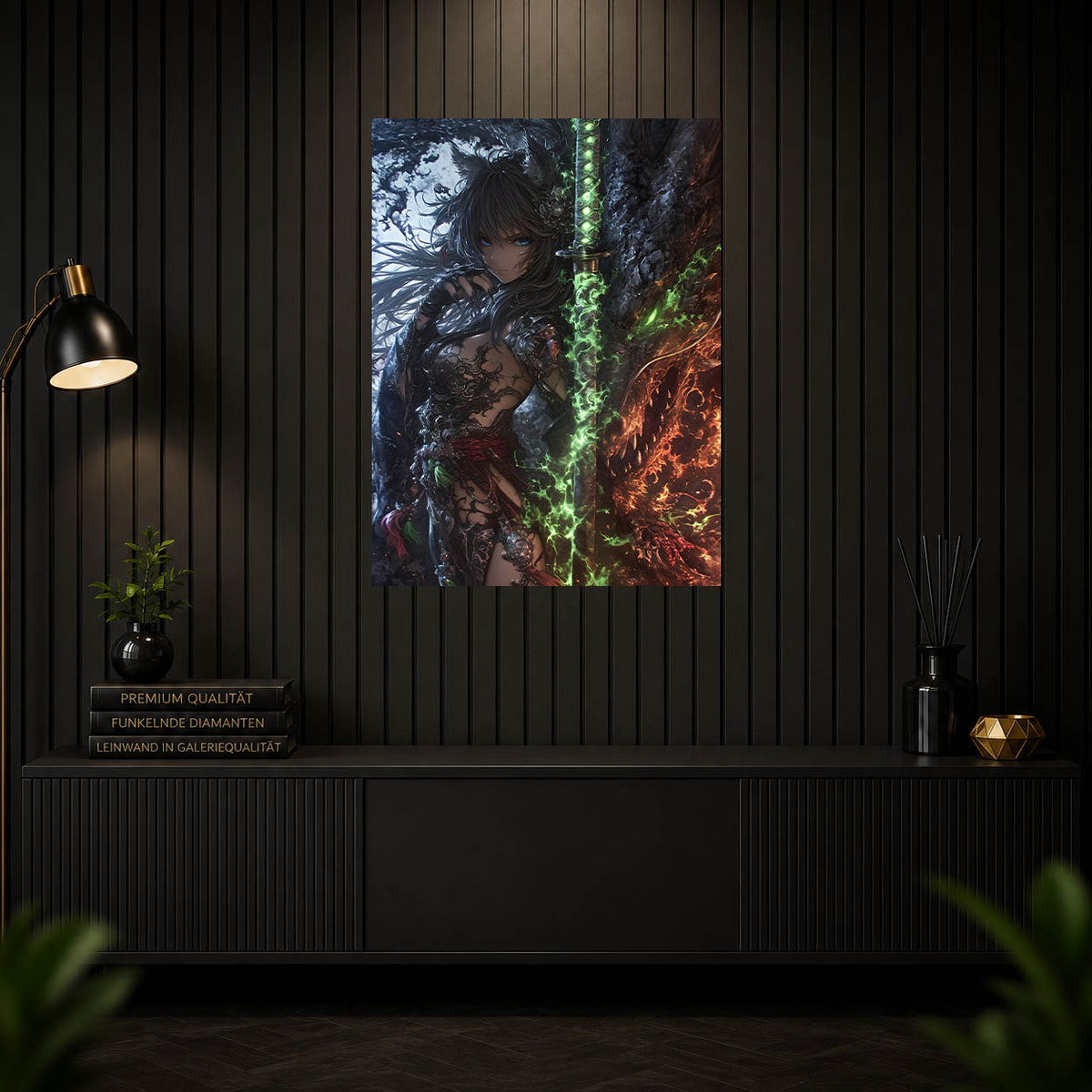 Diamond Painting - Dunkle Schwertmagierin Amira