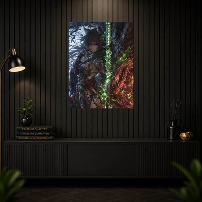 Diamond Painting - Dunkle Schwertmagierin Amira