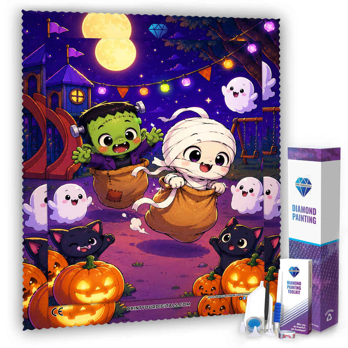 Diamond Painting - Halloween Sackhüpfen