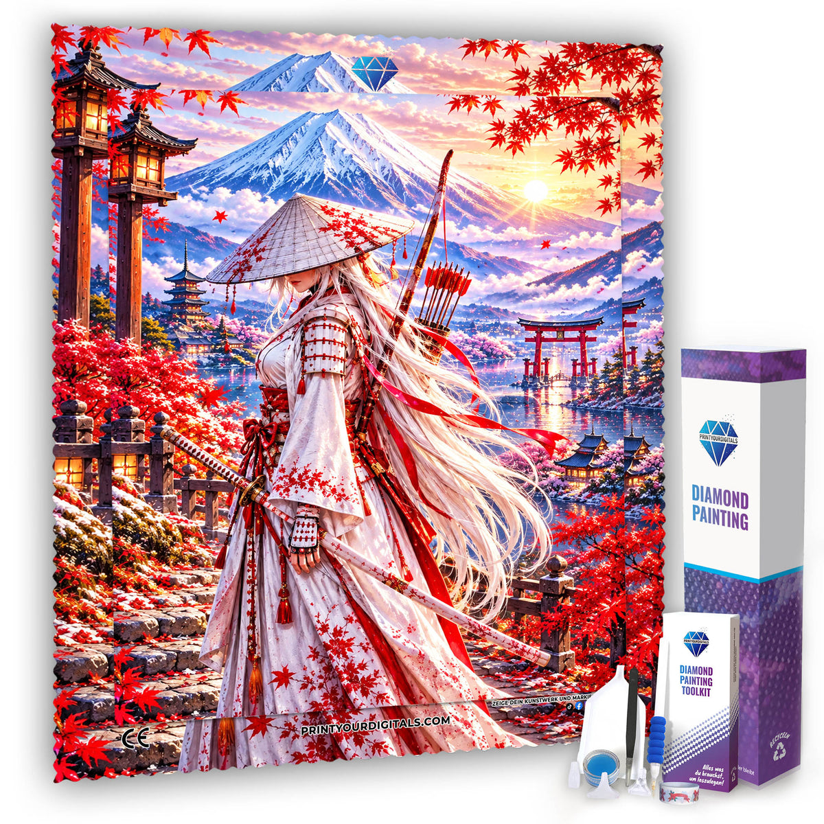 Diamond Painting - Wächterin des Fuji