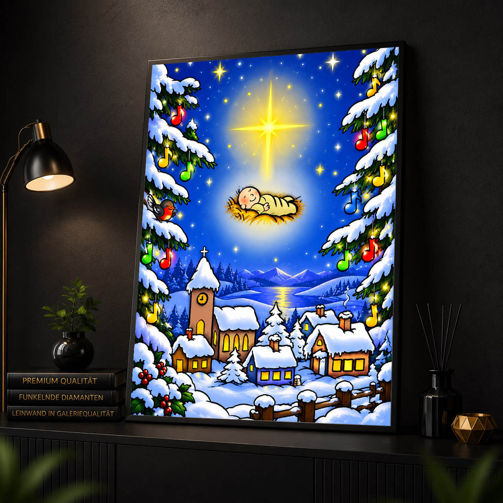 Diamond Painting – Weihnachtsmelodie der Heiligen Nacht