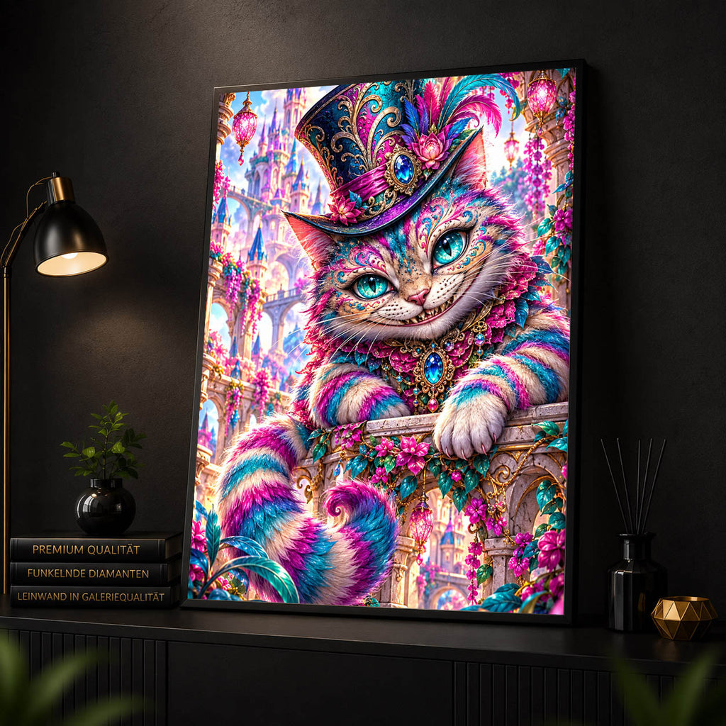 Diamond Painting - Grinsekatze Magie