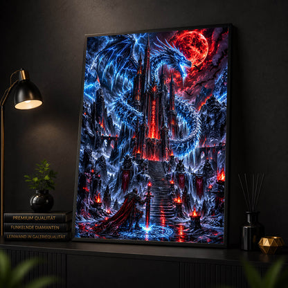 Diamond Painting - Festung des Eisdrachen