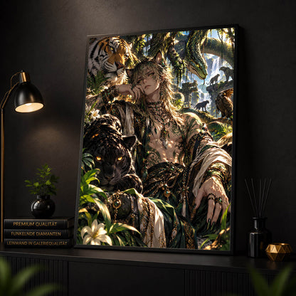 Diamond Painting - Tigeris, der wilde Wächter
