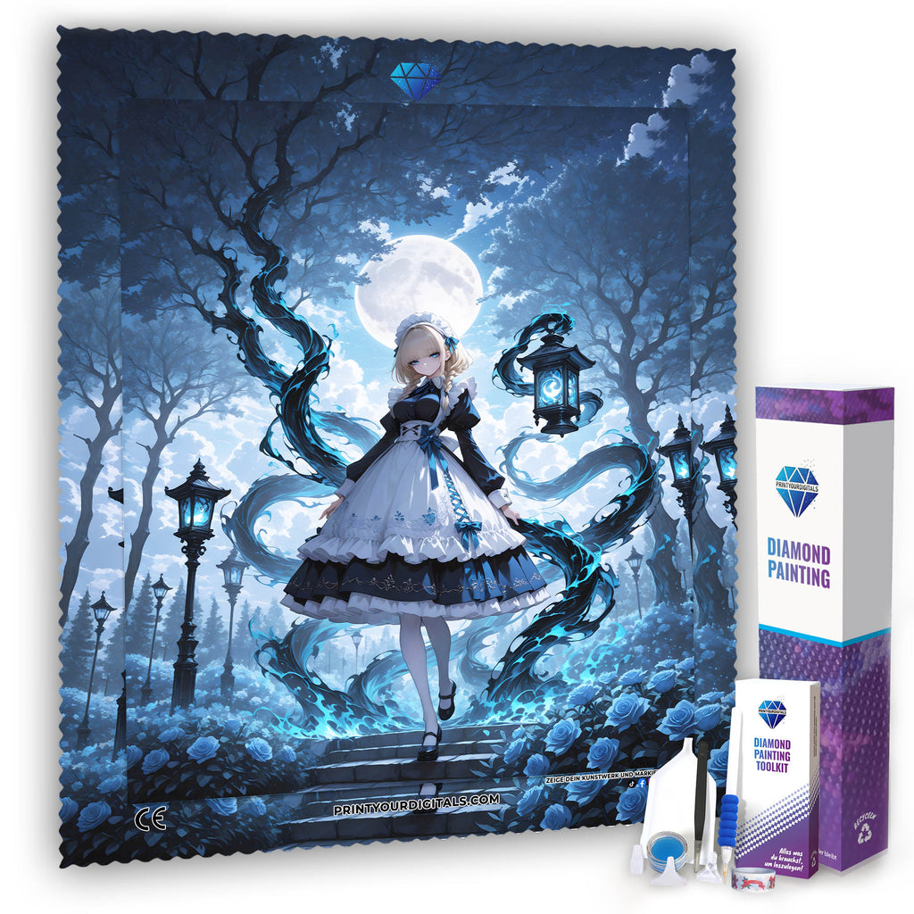 Diamond Painting - Mondlicht Puppenmädchen
