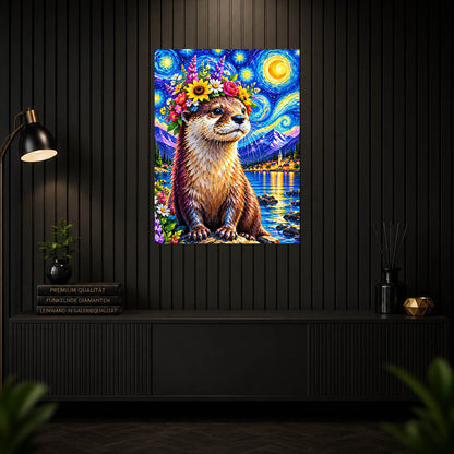 Diamond Painting - Otter Bilbo in der Sternennacht