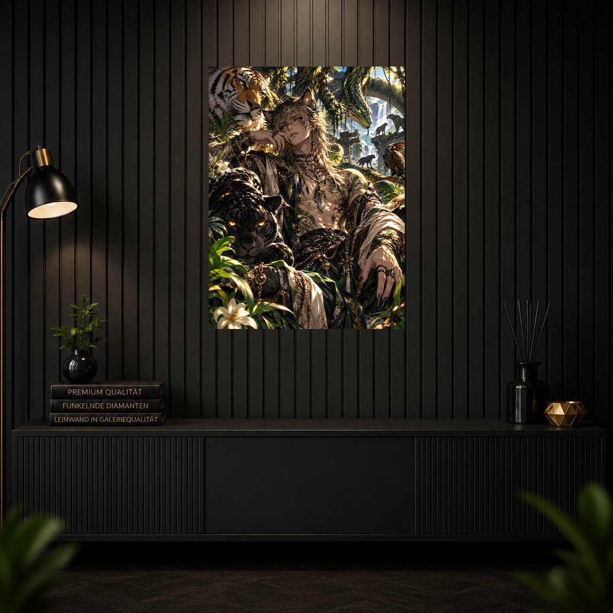 Diamond Painting - Tigeris, der wilde Wächter