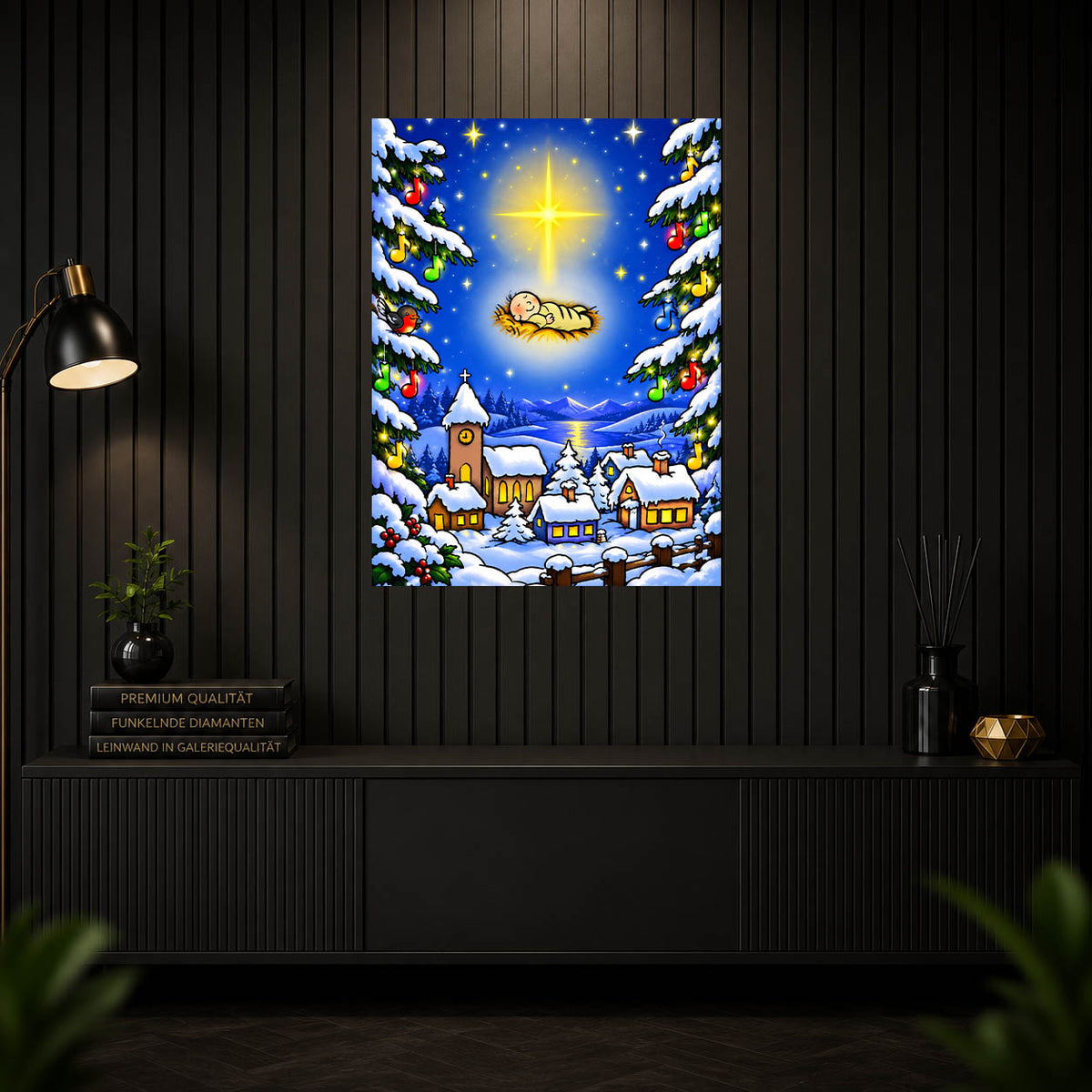 Diamond Painting – Weihnachtsmelodie der Heiligen Nacht