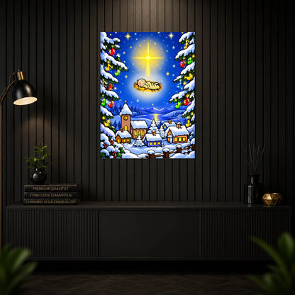 Diamond Painting – Weihnachtsmelodie der Heiligen Nacht