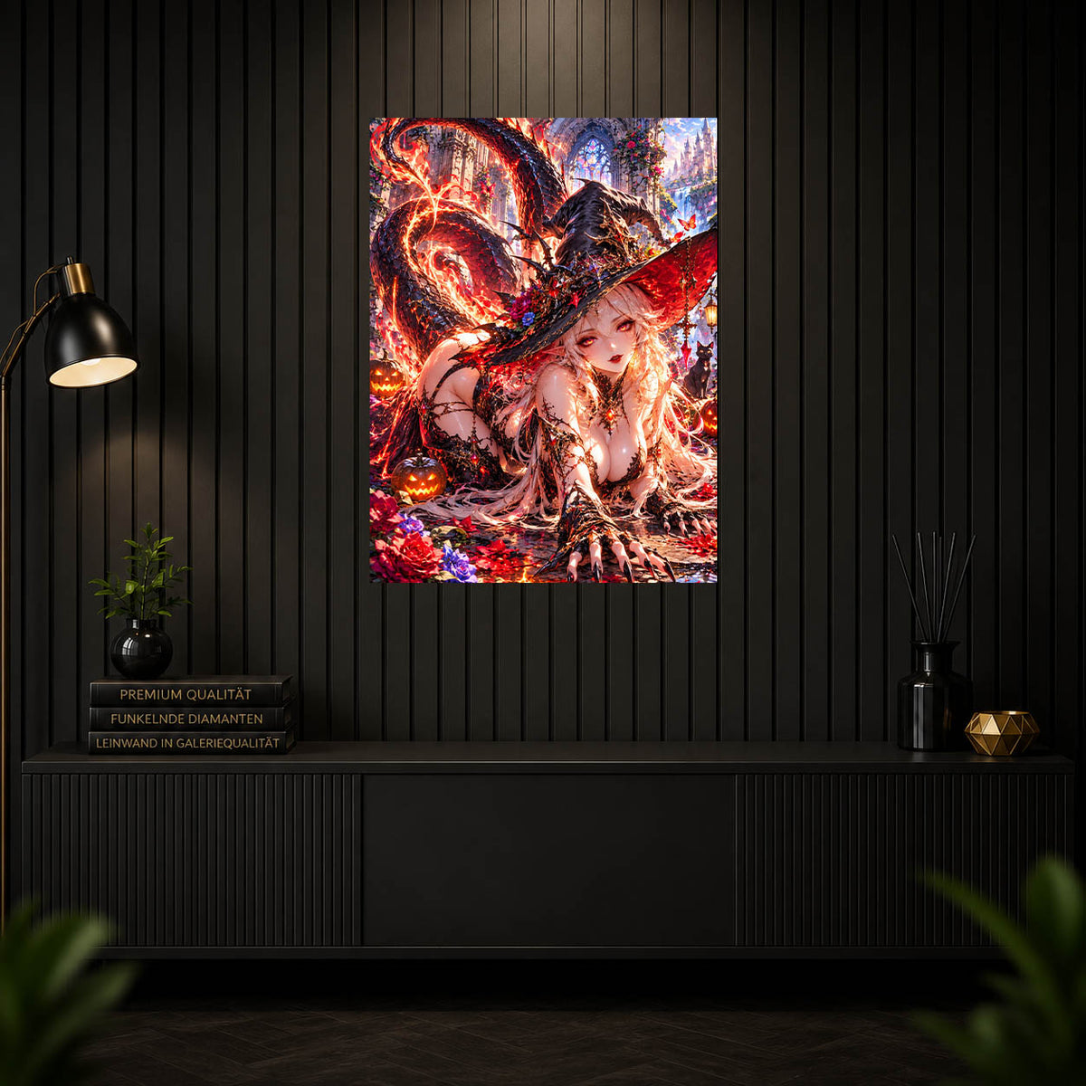 Diamond Painting - Hexe des Feuerdrachen