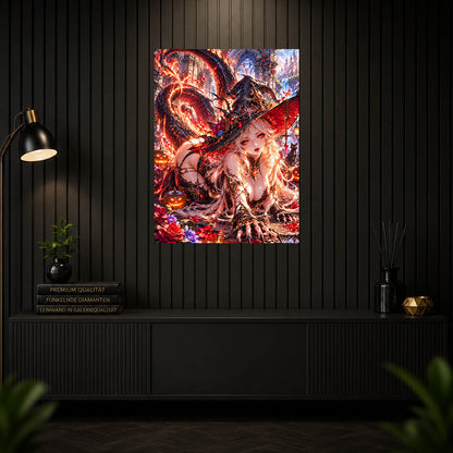 Diamond Painting - Hexe des Feuerdrachen