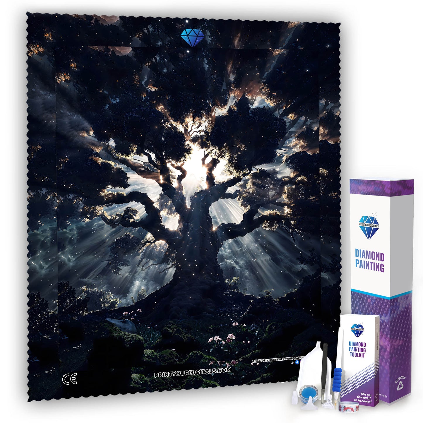 Diamond Painting - Magischer Weltenbaum